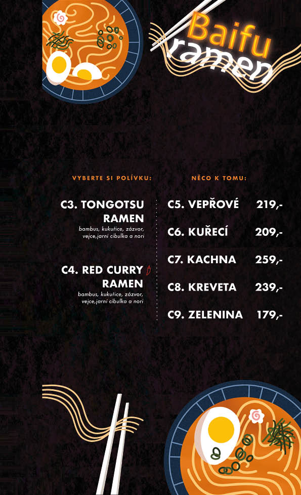 Jídelní lístek Baifu — strana 6